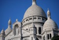 Closed up photo with dome of the Basilica of the Sacred Heart of Paris, France Royalty Free Stock Photo